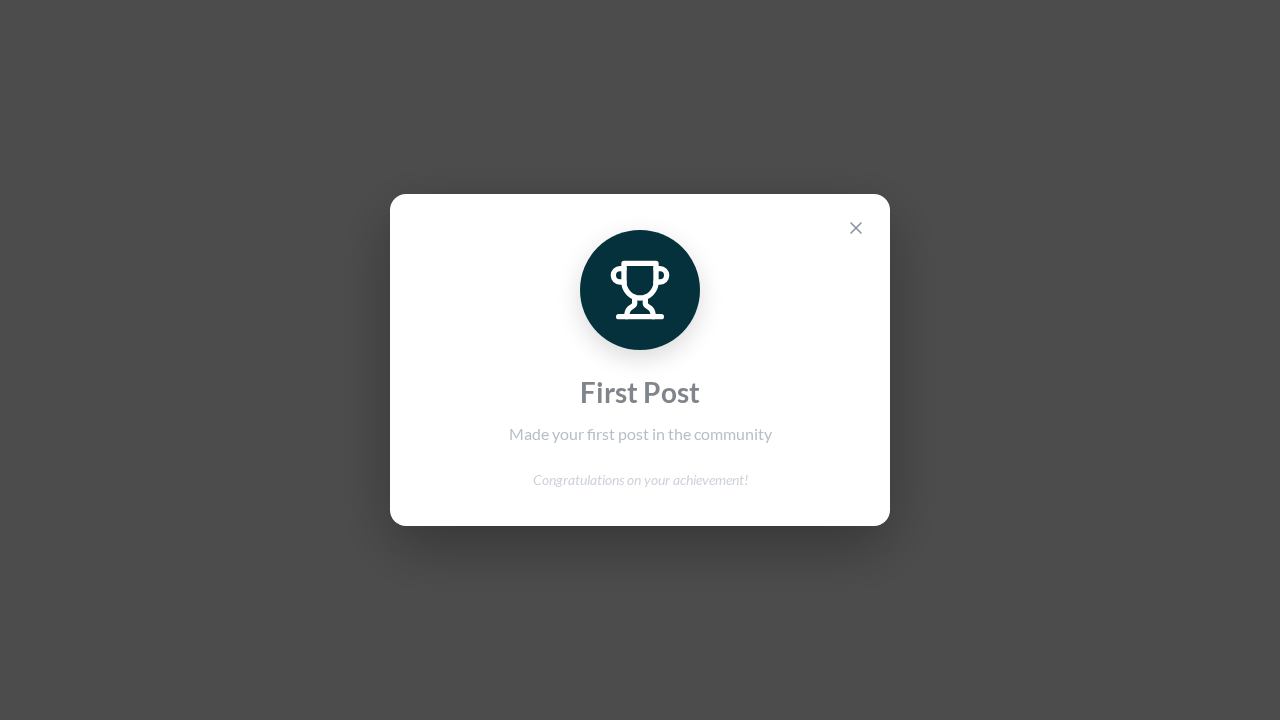 Badge Celebration - Earn achievements and get celebrated with a fun modal